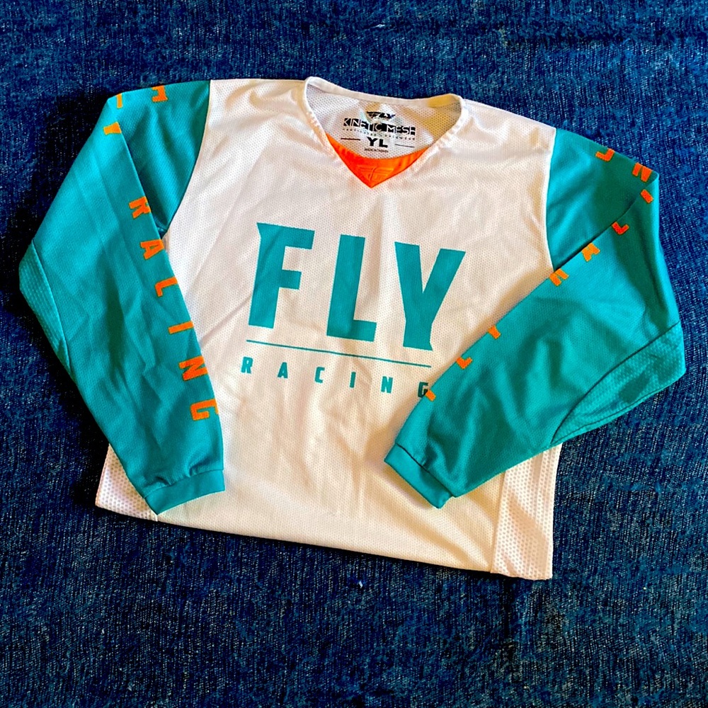 Fly Racing Kinetic Mesh Top Youth Large